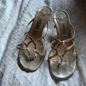 Jimmy Choo Gold Kitten Heel